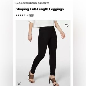 I.N.C. Black leggings large